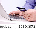 Business man buying online.  11398972