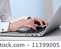 BusinessBusiness woman typing on a laptop.  woman typing on a laptop.  11399005