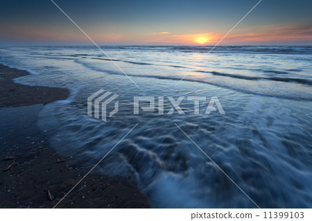 sunset over North sea 11399103