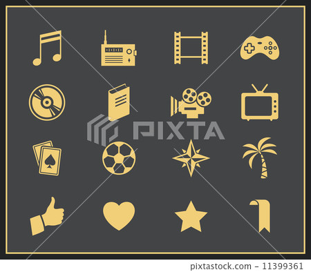Entertainment icons 11399361