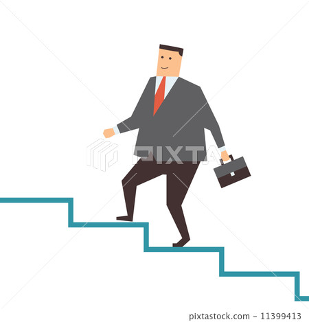 Walk on step - Stock Illustration [11399413] - PIXTA