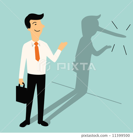 Lying businessman 11399500