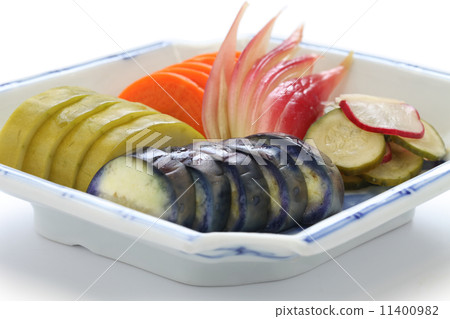 Assorted homemade pickles Assorted homemade pickles 11400982