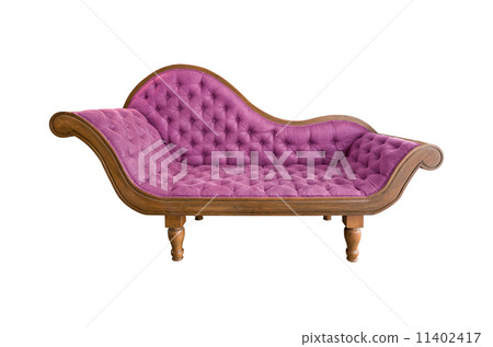 Pink sofa on white background Pink sofa on white background 11402417