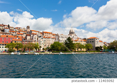 Sibenik, Croatia view from the sea 11403092