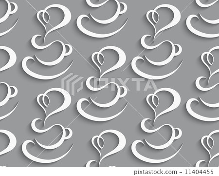 Seamless coffee cup with realistic shadow Seamless coffee cup with realistic shadow 11404455