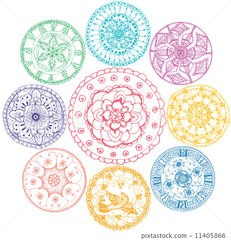 Embroidery lace daily 9 types set Embroidery lace daily 9 types set 11405866