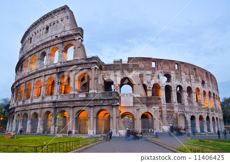 Colosseum at Dusk, Rome Italy Colosseum at Dusk, Rome Italy 11406425