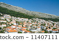 The traditional Mediterranean houses with red tiled roofs. Dubro 11407111