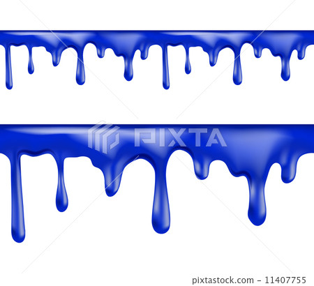 brightly colored blue paint drips seamless patterns 11407755