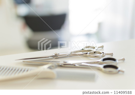 美容美髮圖像剪刀和明亮的室內 11409588