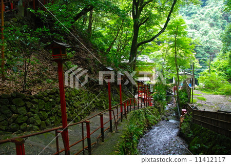 Mountain path of the mountains (Yugawara-machi, Ashigarashimo-gun, Kanagawa prefecture Miyami earth) 11412117