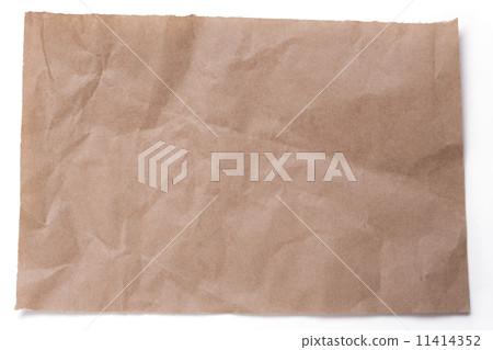 ripped crumpled pieces of packaging paper isolated on white ripped crumpled pieces of packaging paper isolated on white 11414352