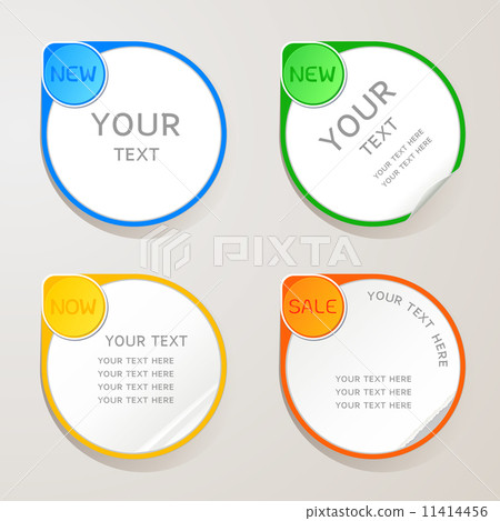 Sticker paper colors set 11414456
