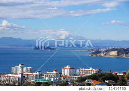 Enoshima and Mt. Fuji 11414560