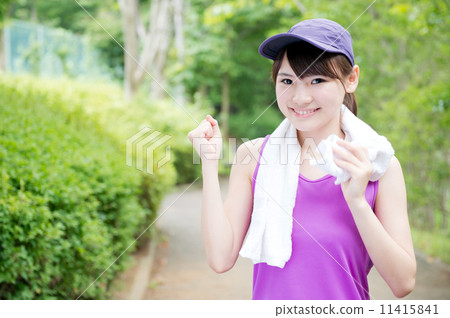 Women in running wear 11415841