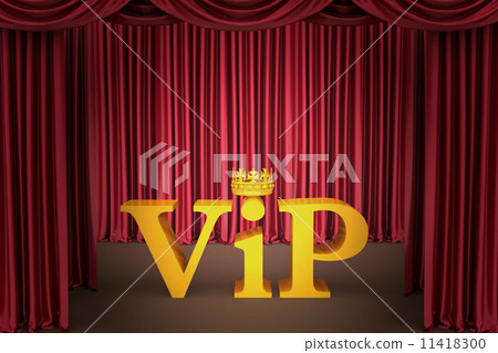 Vip on stage in a spotlight lighting Vip on stage in a spotlight lighting 11418300