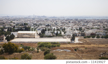 View on Carthage and La Goulette port with cruise ships seen fro View on Carthage and La Goulette port with cruise ships seen fro 11419927