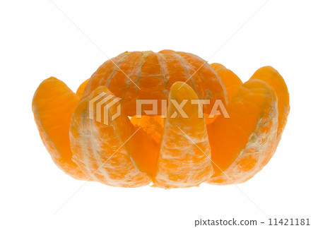 Closeup of peeled tangerine 11421181