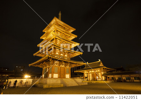 Five-story pagoda of Shitennoji Five-story pagoda of Shitennoji 11422051