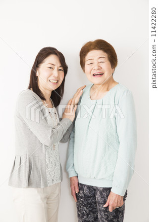 Old man and middle woman 11422280