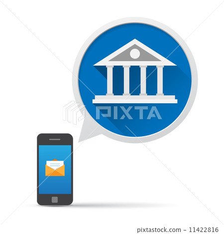 Smartphone and bubble talk message Smartphone and bubble talk message 11422816