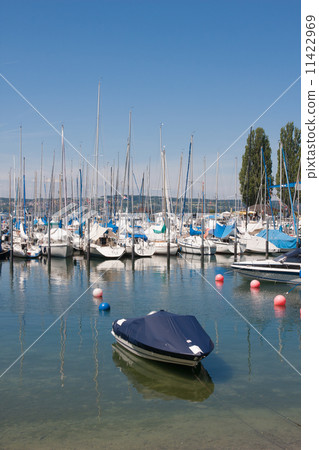 Harbor of Unteruhldingen at Lake Constance 11422969