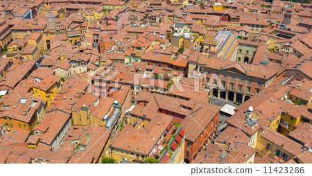 Aerial view of Bologna, Italy. 11423286
