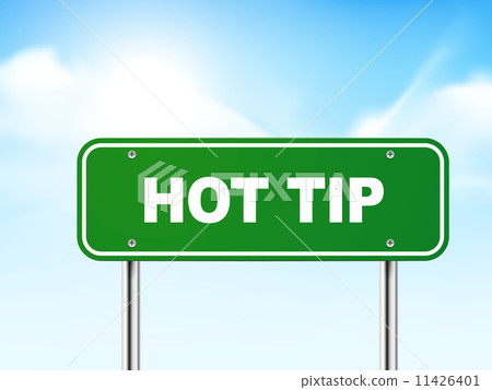 3d hot tip road sign 11426401