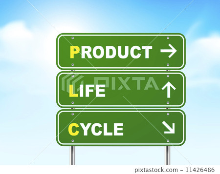 3d product life cycle road sign 3d product life cycle road sign 11426486