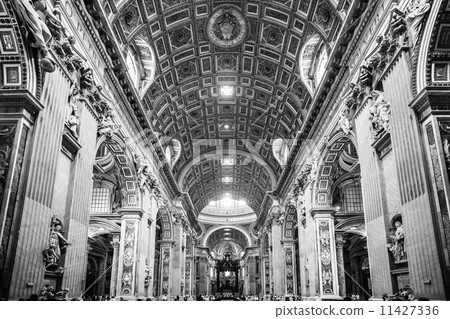 Interior of St. Peter's Basilica, Vatican, Rome, Italy. Interior of St. Peter's Basilica, Vatican, Rome, Italy. 11427336
