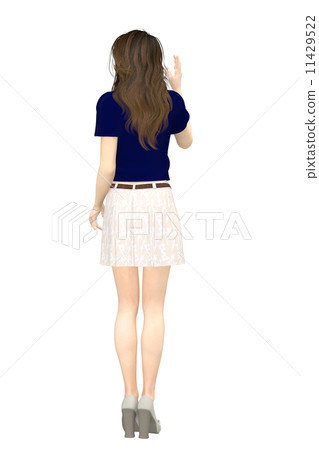 一個女人舉起她的手 11429522