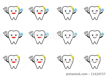 Tooth character - Stock Illustration [11429737] - PIXTA