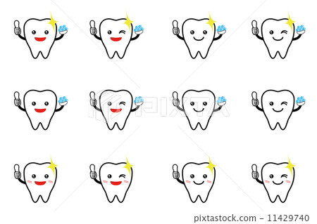 Tooth character Tooth character 11429740