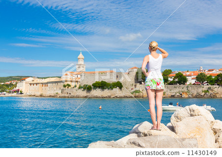 Krk town, Mediterranean, Croatia, Europe Krk town, Mediterranean, Croatia, Europe 11430149