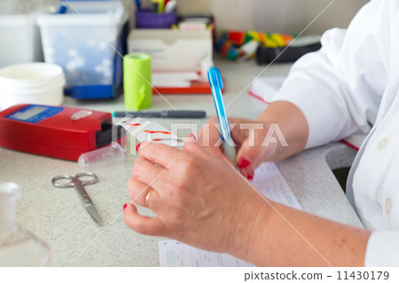 Blood type testing. 11430179