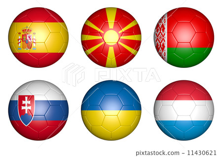 balls with flags balls with flags 11430621
