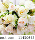 wedding marquee with bouquets of roses 11430642