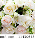 wedding marquee with bouquets of roses 11430648