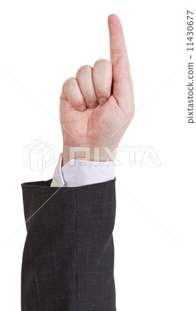 raised forefinger - hand gesture 11430677