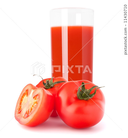 Tomato vegetable juice in glass 11430710