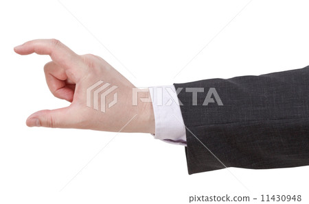 showing of medium size - hand gesture 11430948