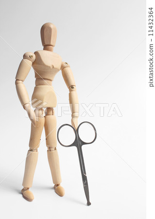 Drawing dolls and scissors Drawing dolls and scissors 11432364