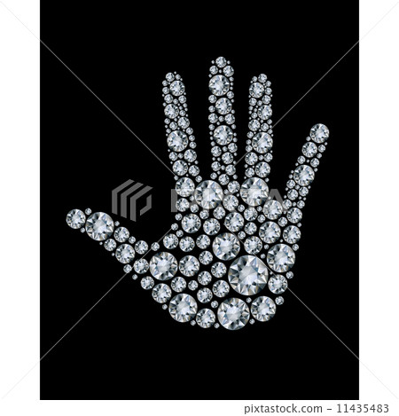 Hand made from diamonds  11435483