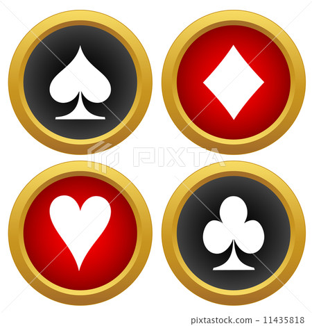 Playing card's icons vector 11435818