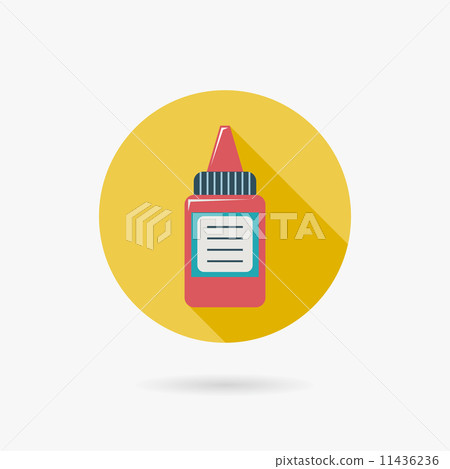 glue Flat long shadow icon 11436236