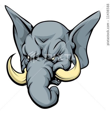 Elephant mascot character Elephant mascot character 11436588