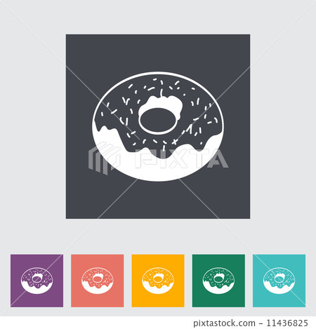 Donut flat icon Donut flat icon 11436825