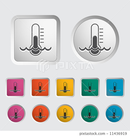 Thermometer icon. Thermometer icon. 11436919