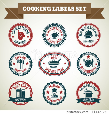Cooking chef labels Cooking chef labels 11437123